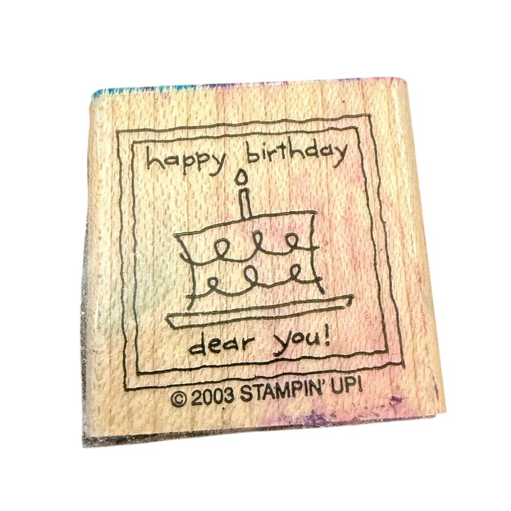 Stampin' Up! 2003 Release Happy Birthday Dear You Rubber Stamp